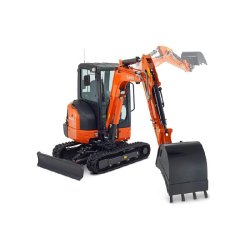 Pelle sur chenilles Kubota KX037-4 - 17,8 kW - Profondeur de fouille 3 410 mm - Poids 3 480-3 650 kg