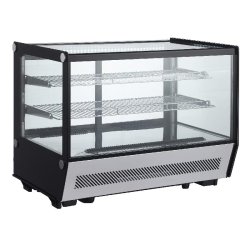 Vitrine réfrigérée panoramique avec vitrage rectangulaire 120L CUISTANCE