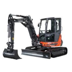 Mini-pelle ES 60 TR - 5,95 à 6,05 tonnes - Profondeur d'excavation 3950 mm - Puissance 33,8 kW