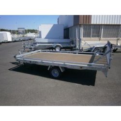 Plateau nu hydraulique + hayon 355*180 1500 kg ptc 1 essieu lider