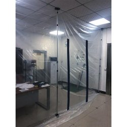 Cloison de protection anti-poussière dsw10 - kit bâche + perches