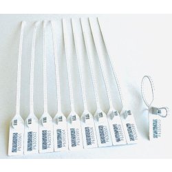 Scellé de sécurité biodégradable à tige plate avec double insert - 305219