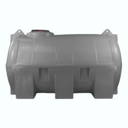 Cuve 1000l Aérienne De Récupération D'eau - Réservoir Horizontal Gris - Elbi Cho1000