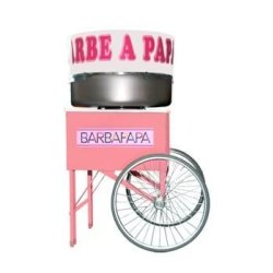 Charrette rose Pinkie - pour tous modèles de machine à barbe à papa Gold Medal - 52x52x72 cm - 25 kg