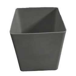 Pot de fleurs carré cubio h 50 cm-plast'up rotomoulage - GRIS - gris 0750122559305
