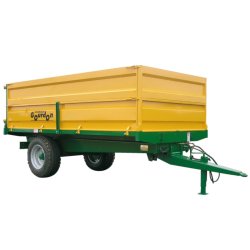 RMG 3 - Remorque agricole à ridelles Gourdon SA - Charge 3 tonnes - Bennage hydraulique