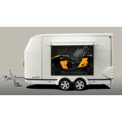 Jumbo - remorques fourgons - vans bardot - 1000 kg - châssis galvanisé - double essieu - panneaux stratifiés