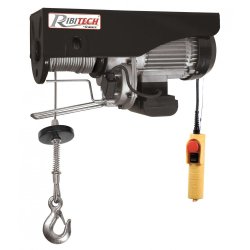Palan électrique PE125/250C Ribimex - 125 à 250 kg - moteur 500W avec poulie de mouflage