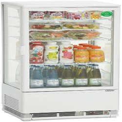 Bartscher Mini vitrine réfrigérée 98L - blanc multi-matériau 700298G