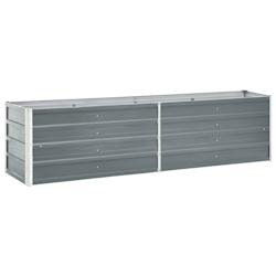 Helloshop26 - Jardinière lit surélevé plantes fleurs jardin acier galvanisé 240 x 40 x 45 cm gris 02_0001096 - gris acier 3000074551535