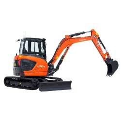 Pelle sur chenilles Kubota U50-5 - 29,7 kW - profondeur de fouille 3 370 mm - 4 890 kg
