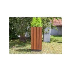 623 - Bacs à fleurs SIT - fer et bois - 47 x 47 x 110 cm - 39 kg