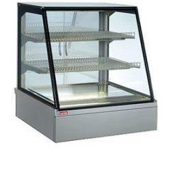 Présentoir réfrigéré à poser GN 2/1 ou GN 3/1 - Acier inoxydable, vitrine positive avec éclairage LED et dégivrage automatique