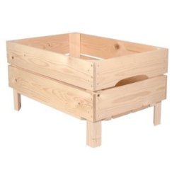Caisse jardinière en bois S2 - Simply A Box - L36 x H29 x P54 cm - Bois brut ou 6 coloris de lasure à l'eau