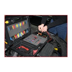 Coffret de câbles de mesure et de test pour diagnostic, 12/24 V, 92 pcs - KSTools | 150.0950