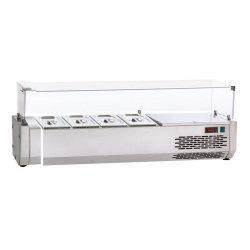 SOFRACA Vitrine Réfrigérée Gn 1/4 Pour Table À Pizza - Réf:VR124V - VR124V