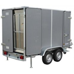 Remorque fourgon Lider 35950 - PTAC 2000kg - Dimensions intérieures 300x150x178 cm - Porte-pont et porte latérale