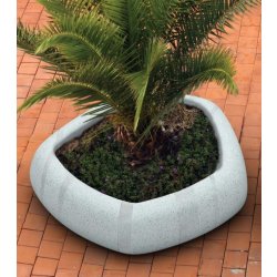 Jardinière en béton design Flip-it J170 - Préfabriquée, multifonctionnelle 350L - 1230kg