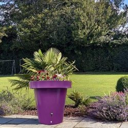 Jardinière en polyéthylène haute densité - récupératrice d'eau de pluie 420L - 8 coloris au choix
