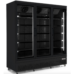 Vitrine réfrigérée murale positive - 3 portes ouvrantes - 1530L - Gaz R290 - Dimensions 1880x710x1997mm