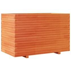 Helloshop26 - Jardinière bac lit surélevé plantes fleurs terrasse jardin cire 110 x 60 x 72 cm bois de pin massif marron 02_0038444 - marron Bois m