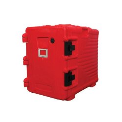 Armoire isotherme plastique rouge 90L 62x43x64cm