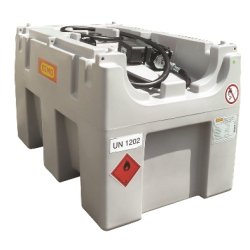 CSP430SF - Cuve station de ravitaillement gasoil 430L autonome 24V avec pompe électrique et batterie lithium-ion