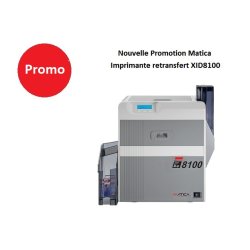 Imprimante de cartes PVC recto verso - Matica XID 8100 - retransfert modulable