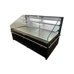 Vitrine réfrigérée semi-verticale 2 niveaux MILANO SUSHI - EORION SU13 2 niv et EORION SU20 2 niv - 1330 mm et 1955 mm de largeur - LED - -1°C à +7°C