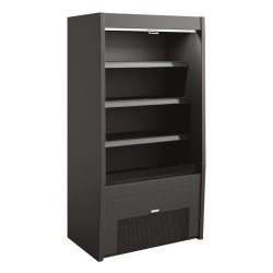 SOFRACOLD - Vitrine murale noire +2°C / +4°C - 3 étagères inclinables, éclairage LED, gaz écologique R452A