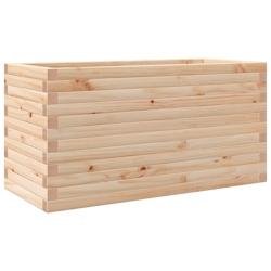 Helloshop26 - Jardinière bac lit surélevé plantes fleurs terrasse jardin 90 x 40 x 45,5 cm bois de pin massif marron 02_0037976 - marron Bois massi