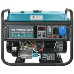 Groupe électrogène monophasé à essence AVR DE et auto 5,5 kW KS 7000E ATS - KÖNNER & SÖHNEN - 7000E-ATS