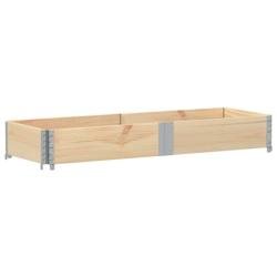 Helloshop26 - Jardinière bac lit surélevé plantes fleurs terrasse jardin 150 x 50 cm bois de pin massif marron 02_0037432 - marron métal 3000213869354