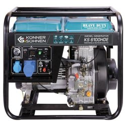 Générateur diesel monophasé DE 5,5 kW KS 6100 HDE - KÖNNER & SÖHNEN - 6100HDE