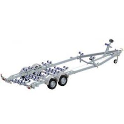 Remorque pour bateau 3500 kg PTAC - CU 2760 kg - 2 essieux - Fast immergeable multirouleaux