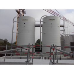 Silo de stockage industriel en terrasse avec système de pesage - Capacité jusqu'à 200 m3 - ROUSSEAU