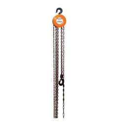 Palan à main à chaîne 1 tonne - hauteur de levage 2,5 m - Silverline 633705 - léger et idéal pour espaces restreints