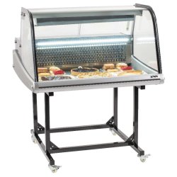 Vitrine réfrigérée de marché 175L sur chariot CASSELIN CVRM175L