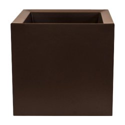 WellHome - Pot de fleurs modèle « Collection Cube Dan-i » 130L coloris bronze 60x60cm - bronze plastique WH13546