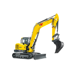 Pelle sur chenilles Wacker Neuson ET90 - 55,4 kW - Profondeur maximale 4,679 mm - Poids 8,710 à 9,988 kg