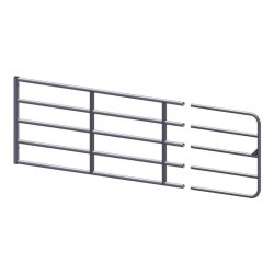 Barrière extensible 3 barres - ajustable de 2' à 16' - galvanisée à chaud - équipements PFB