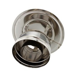 Chapeau de Couverture Ø 200 mm Double Paroi Inox 304 - pour Fioul/Gaz intérieur ou extérieur - SOVELOR-DANTHERM - AC135