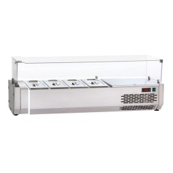 Vitrine réfrigérée pour tables à pizza 4 GN1/4 SOFRACOLD Sofraca