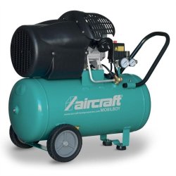 Compresseur Aircarft MOBILBOY 421/100 AC - 2004406 - 10 bar - Groupe bicylindre performant