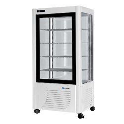 Vitrine réfrigérée négative blanche 4 faces vitrées 540l - 540BT-B