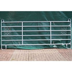 Barrière agricole en acier galvanisé - Hauteur 1m60 - 6 traverses - GEC 400 4m x 1,6m