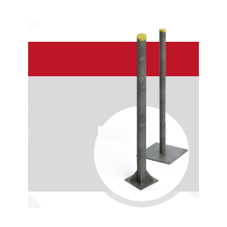 Mâts serrurerie - configuration standard avec tubes et platines