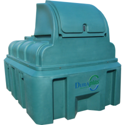 Cuve à fioul double paroi 2500L PP - DISTRIFIOUL avec pompe 56L/min et jauge ultrasonique