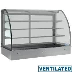 Élément top et vitrine réfrigérée ventilée - 3 niveaux fermés - 4x GN 1/1 - DPA/TVF315-S (sans unité hermétique)
