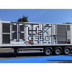 Groupe électrogène à hydrogène 350 kVA - H2X G350 avec modules optionnels et certifications CE
